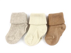 MP beige melange mix cotton socks (3-pack)